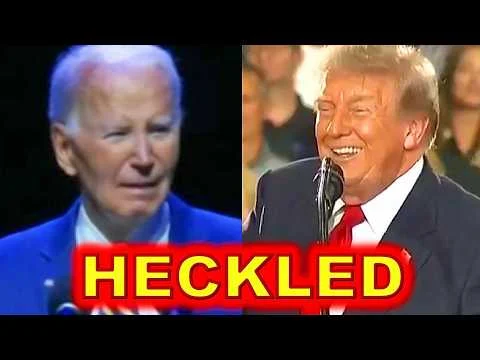 Donald Trump HECKLED Last Night, MADE Joe Biden Jealous…..