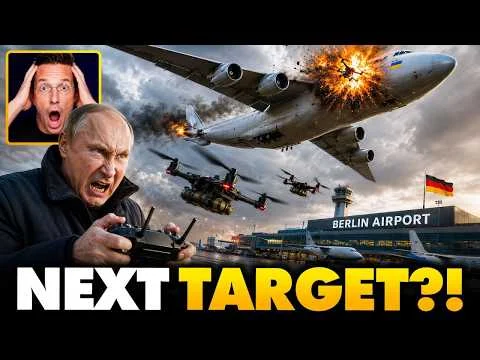 Russia Bombs Germany!? Massive Explosive Drone STRIKES Commercial Airport, Explosion | E.U. On Edge