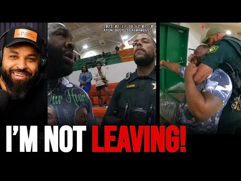 Angry Dad Picks a Fight With the Wrong Cop at High School Basketball Game