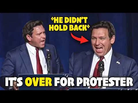 Gov. Ron DeSantis just DESTROYED Protester With One Hilarious Response
