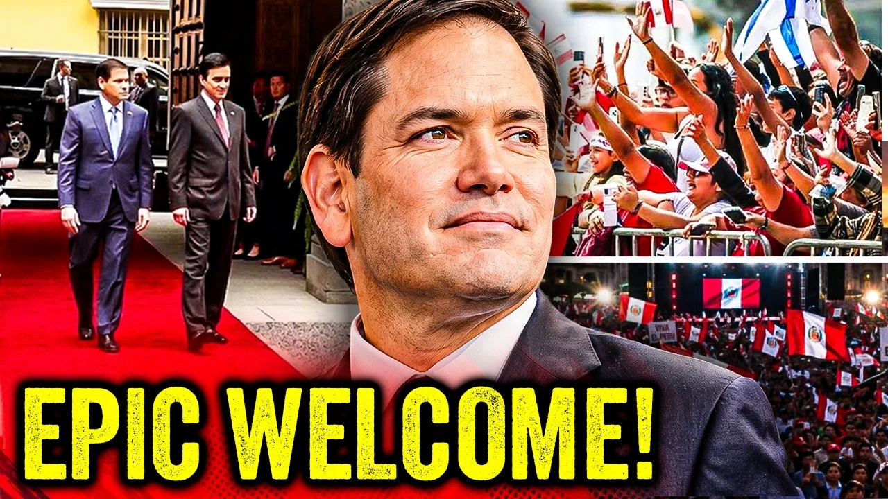 EPIC WELCOME for Marco Rubio in Peru as Latin America TURNS RIGHT!!!